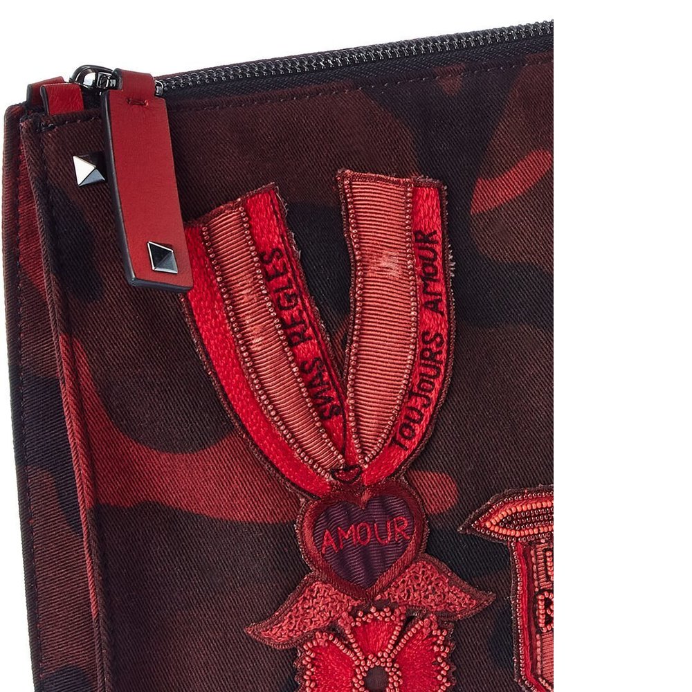 Valentino Canvas Document Case - Picture 3 of 4
